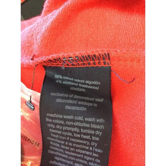 Tommy Hilfiger Womens Band Jacket Red Button-Trim Open Front Cardigan Blazer - Picture 6 of 6